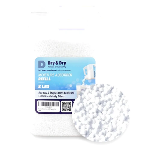 Dry & Dry Moisture Absorbers Refill Beads (8 LBS) - Dehumidifiers for Home Dehumidifier for Basement Dehumidifiers for Bedroom Small Dehumidifiers Dehumidifiers Moisture Absorbers