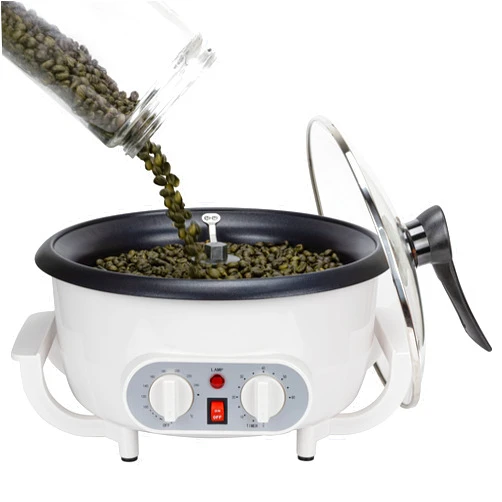 AFUXING Improved Coffee Roasters for Home Use 110V, Household Coffee Roaster Machine with Timer, Large Batch Coffee Bean Roaster for Beginner Nut Peanut Chestnuts