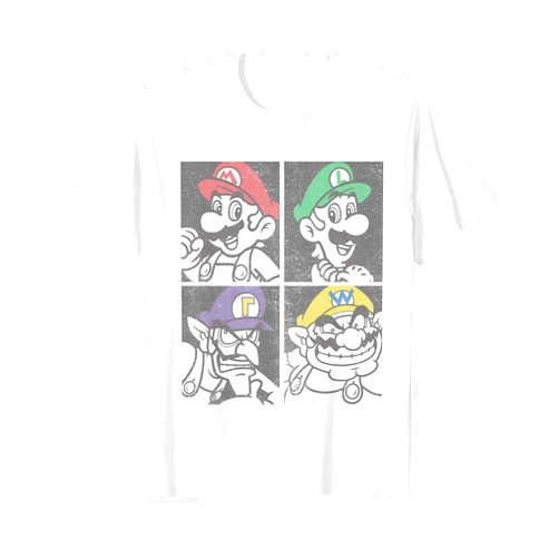 Super Mario Mario Luigi Wario Waluigi Box Up T-Shirt