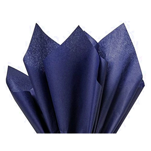 Flexicore Packaging Navy Blue Gift Wrap Tissue Paper | Size: 15 Inch X 20 Inch | Count: 10 Sheets | Color: Navy Blue