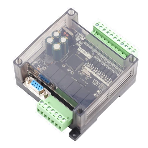 Walfront 24V PLC Control Programmable Logic Controller DC24V FX1N-14MR Industrial Control Board PLC Programmable Logic Controller Relay Output