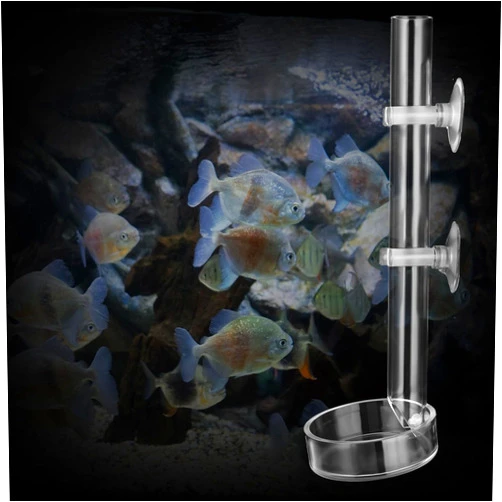 Styquenzer Shrimp Feeding Tube and Dish Set, Acrylic Fish Shrimp Feeder, Aquarium Feeding Tube for Fish Tank Aquarium Shrimp(20cm)