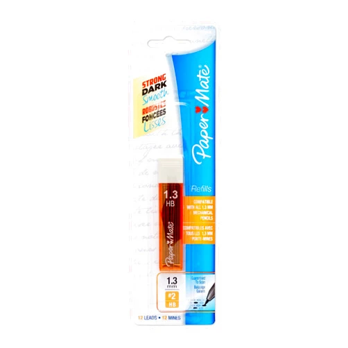 Paper Mate Mechanical Pencil Refills, 1.3mm, HB #2, 12 Count