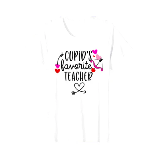 TeylieDesign Cupids Favorite Teacher Valentines Day Teaching Funny T-Shirt