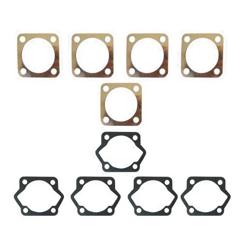 HGC 5pcs Cylinder Head Gasket + 5pcs Cylinder Base Bottom Gasket for 80cc Motorized Bike