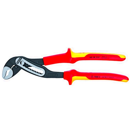 KNIPEX - 88 08 250 SBA Tools - Alligator Water Pump Pliers, 1000V Insulated (8808250SBA), 10 inches