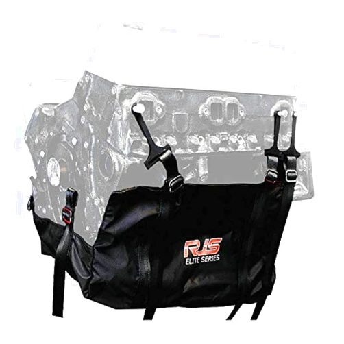 RJS Racing Equipment 22000101 Black Universal Engine Diaper,1 Pack