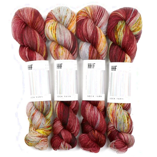 Hedgehog Fibres Sock Yarn - one Skein, 100g / 3.5 oz (Plume)