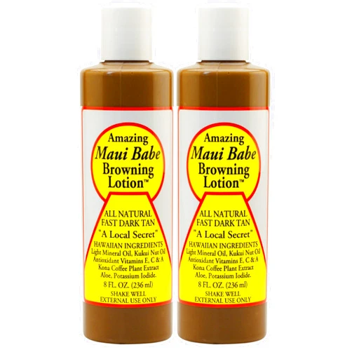Maui Babe Tanning and Browning Lotion 8 Ounces (Pack of 2)