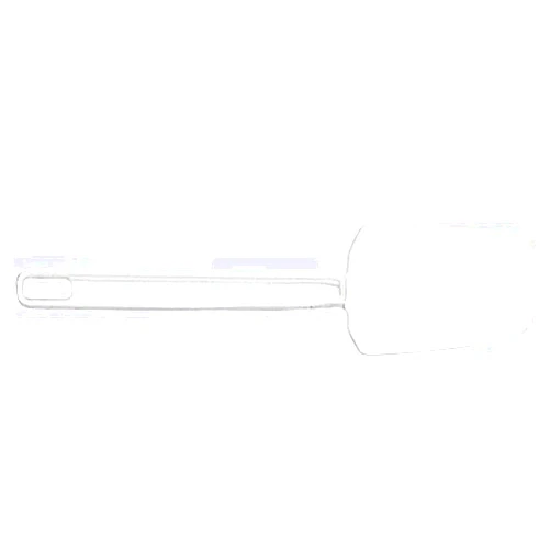 Rubbermaid Commercial Products Scraper Spatula, 9.5-Inch, White, Spoon Shaped Food Scraper for Baking/Mixing/Cooking in Kitchens