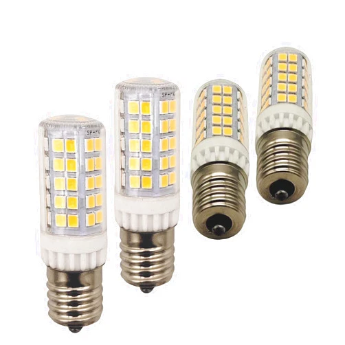 WELESHEI E17 Led Bulbs 5w Microwave Over Stove Bulb Equivalent 60w Incandescent Daylight 5000k Appliance Light for Microwave Light Dryer Range Hood Chandelier Refrigerator Lighting 4 Pack