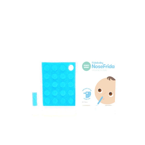 Frida Baby Nasal Aspirator Original 20 NoseFrida Filter Refills, Replacement Filters, Hygiene Filters for NoseFrida The Snotsucker, BPA Free, Latex Free
