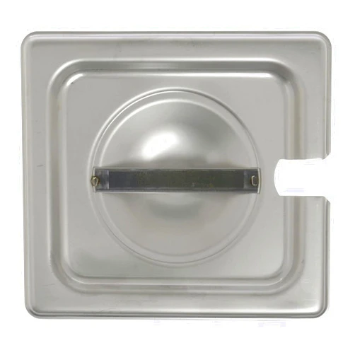 HUBERT Steam Table Pan Hotel Pan Cover Slotted for 1/6 Size Pans Stainless Steel