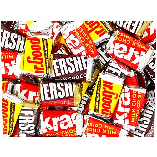 Sweetsome Hershey's Chocolate Assorted Miniatures, Mr. Goodbar, Hershey's Special Dark Chocolate, Hershey's Milk Chocolate, Krackel Candy Bar, (2 Pounds)