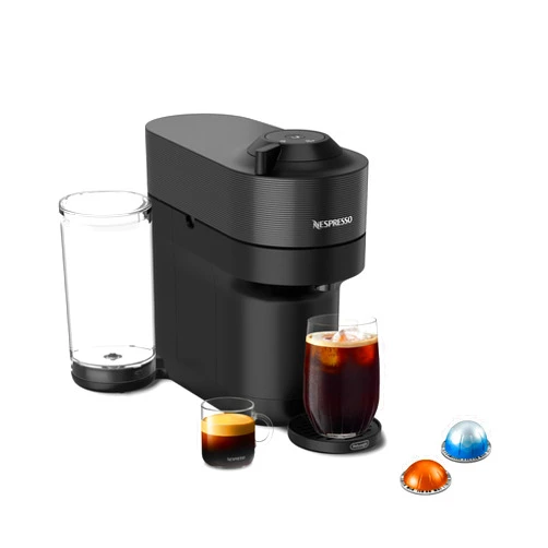 Nespresso Vertuo Pop+ Coffee and Espresso Machine by De'Longhi, Liquorice Black