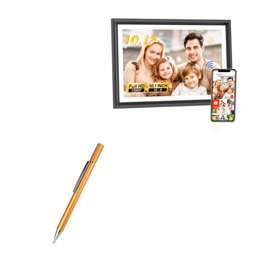 BoxWave Stylus Pen Compatible with LiviNGPAi 10.1 in Digital Picture Frame 16gb - FineTouch Capacitive Stylus, Super Precise Stylus Pen - Champagne Gold