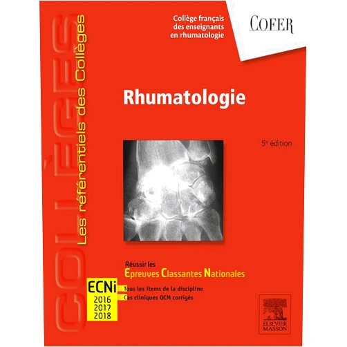 Elsevier Masson,Carole FUMAT,Laure BESSON,Pascal Guggenbuhl,Béatrice Bouvard,Marie-Christophe Boissier,Cyril Guillaume,Olivier Vittecoq,Jean-Louis Leroux,Christelle Sordet,Philippe Gaudin,Patrice Fardellone,Pascal Richette,Maxime Breban,Martin Soubrier,Isabelle Griffoul,Luca Semerano,Christian Roux,Valérie Devauchelle-Pensec,Thierry Schaeverbeke,Carine Salliot,Thierry Lequerré,Xavier Puéchal,Francis Guillemin,Isabelle Chary-Valckenaere,Erick Legrand,Anne-Christine Rat,Brigitte Pegourie-Bandelier,Caroline Dubois,Thomas Funck-Brentano,Pierre Delassus,Frédéric Lioté,Xavier Chevalier,Valérie Devauchelle,Roseline Mazet,Laurence Pittet-Barbier,Daniel Wendling,Bernard Combe,Gérald Rajzbaum,Xavier Mariette,Johann Beaudreuil,Thierry Thomas,Georges JEAN-BAPTISTE,Cécile Gaujoux-Viala,Emmanuelle Dernis,Maria-Antonietta D'Agostino,Maxime Dougados,Richard Treves,Fabienne Coury-Lucas,Blandine De La Gastine,Emmanuel Chatelus,Bernard Cortet,Elisabeth Solau-Gervais,Jean Sibilia,Sylvie Grosclaude,Christian Marcelli,Joël Dehais,Philippe Goupille,Maurice Audran,Jérôme Avouac,Eléna Paillaud,Bernard Fournie,Philippe Lesprit,Eric Lespessailles,Gérard Chalès,Bruno Fautrel,Roland Chapurlat,Jean-Michel Ristori,André Kahan,Alain Cantagrel,Eric Houvenagel,Denis Mulleman,Cédric Lukas,Sandrine Guis,Yves Maugars,Olivier Meyer,Jérémie Sellam,Alain Saraux,Christian Tavernier,Françoise Debiais,Pascal Claudepierre,Olivier Brocq,Jacques Tebib,Pascal Hilliquin,Pascale Vergne-Salle,Guy Llorca,Adeline Ruyssen-Witrand,Jean Roudier,Francis Blotman,Yannick Allanore,Pierre Lafforgue,Véronique Breuil,Liana Euller-Ziegler,Robert Juvin,Alain Daragon,Xavier Le Loet,Benoît Le Goff,Éric Vignon,Charles Masson,Jacques Morel,Jean-Paul Eschard,Chantal Job-Deslandre,Joël Damiano,Philippe Orcel,Julien Wipff,Laure Gossec,Mélanie Gilson,Thomas Bardin,Hubert Marotte,Bernard Mazières,Saloua Mammou,Paul Ornetti,Michel Laroche,Christophe Richez,Philippe Dieudé,Christian Alexandre,Laurent Grange,Divi Cornec,Francis Berenbaum,Christine Bonnet,Arnaud CONSTANTIN,Corinne Miceli-Richard,Géraldine Falgarone,Pierre Bourgeois,Jean-Françis Maillefert,Aleth Perdriger,Damien Loeuille,René-Marc Flipo Rhumatologie: Réussir les ECNi (les référentiels des collèges) (French Edition)