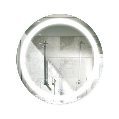 Krugg | Round 24 Inch LED Bathroom Mirror | Lighted Vanity Mirror Includes Dimmer & Defogger | Wall Mount Vertical or Horizontal Installation