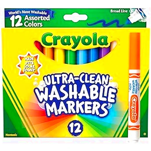 Crayola 12 Ct Ultra-Clean Washable Markers (2 Pack)
