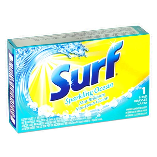 Surf SUN 2979814 HE Powder Detergent Packs, 1 Load Vending Machines Packets, 100/Carton (VEN2979814)