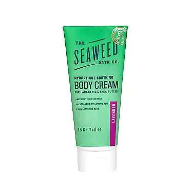 The Seaweed Bath Co. Body Cream, Lavender, Ivory, 6 Ounce (800-060-BCLA)