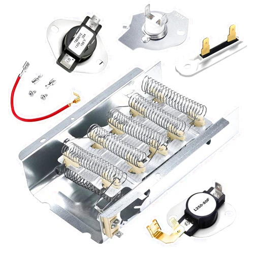 Beaquicy UPGRADED 279838 W10724237 Dryer Heating Element Assembly Fit for Whirlpool Ken-more 70 80 Series Model 110 Roper Dryer Replace NED4600YQ1 wed4815ew1 ned4655ew1 medx655dw1 AP3094254 8565582 by Beaquicy