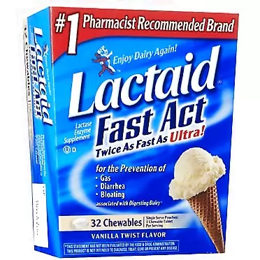 LACTAID FAST ACT CHEWABLE BOX 0N 32