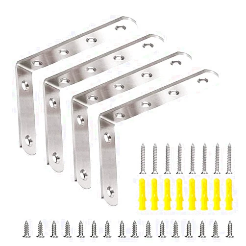 AmericFengBao L Bracket,Stainless Steel Shelf Brackets,5