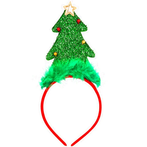 MiniRed Christmas Headbands Christmas Tree Headband, Costume Xmas Headbands for Children/Adult Christmas Holiday Party