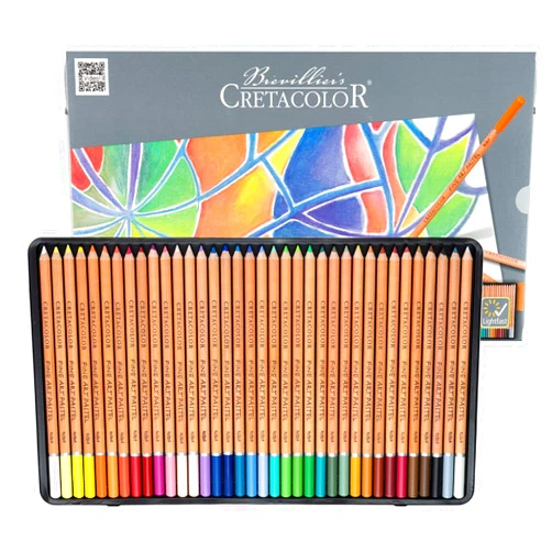 Cretacolor Fine Art Pastel Pencil Set, Set of 36, Multi