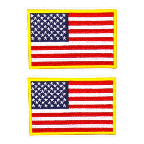 mokarier US Flag Embroidered Patch US Flag Patch Iron on Logo Vest Jacket Cap Hoodie Backpack Patch Iron On/sew on Patch, MKO012