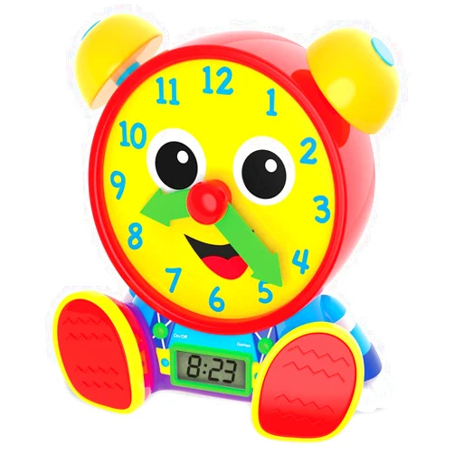 The Learning Journey - Telly Jr. Teaching Time Clock - Primary Color - Telling Time Teaching Clock - Toddler Toys & Gifts for Boys & Girls Ages 3 Years and Up - Award Winning Toys