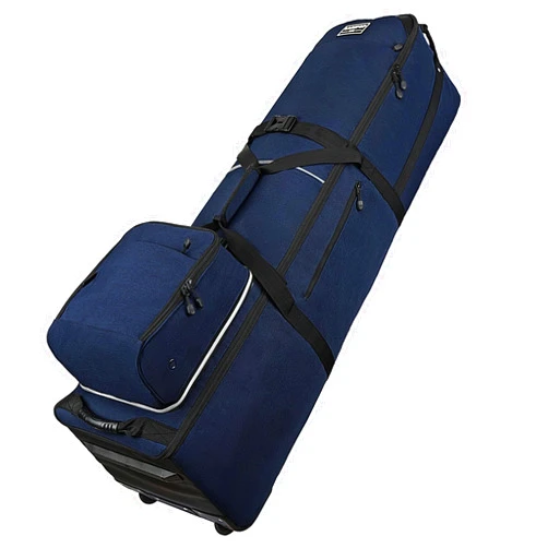 LARIPOP Padded Golf Travel Bag with Wheels, 900D Heavy Polyester Oxford Wear-Resistant,Soft Sided Foldable Golf Club Travel Covers for Airlines, Golf Club Bag Protection