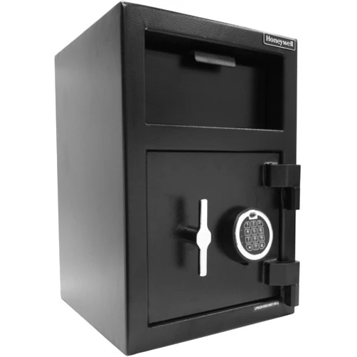 Honeywell Safes & Door Locks - Depository Safe with Drop Slot - Steel Security with Touchpad Digital Lock Safe Box For Business - 3 Solid Steel Locking Bolts Drop Safe for Money - 1.06-CU - 5912