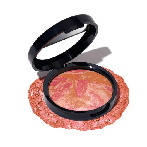 LAURA GELLER NEW YORK Baked Blush-n-Bronze Marbleized 2-in-1 Sculpting Bronzer Blush - Apricot Bronze - Contour Face with a Radiant Flush