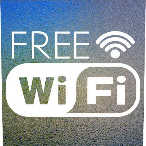 Sweetums Signatures Free WiFi Sign Vinyl Sticker 8