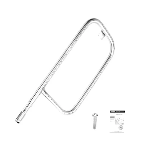 BBQMANN 41862 Grill Burner Tube for Weber Q200, Q220, Q2000, Q2200,396000, 396001, 396002, 566002, 53060001, 304 Stainless Steel 20.5