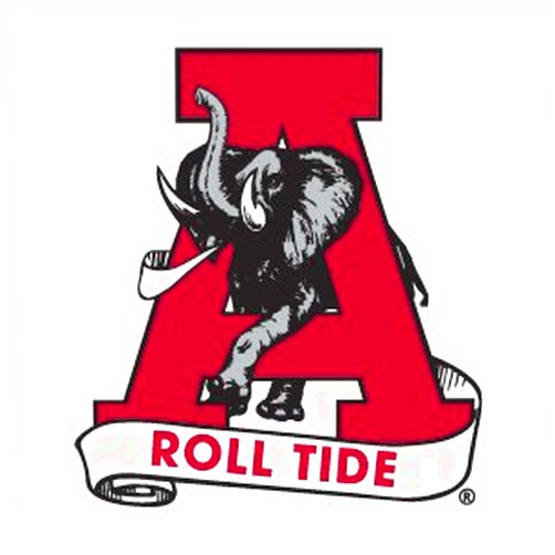 Bama Alabama Crimson Tide CLASSIC AL w/ A ROLL TIDE SCROLL 6