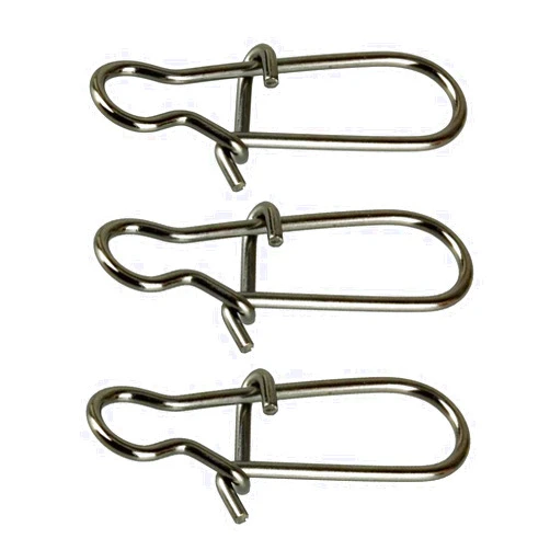 Shaddock Fishing 100 Pack Duo Lock Snaps Size 0-8 Black Nice Snap Swivel Solid Rings Stainless Steel USA Fishing Tackle Kit - Test: 26LB-220LB