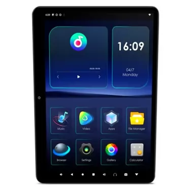 XTRONS Android 11 Car TV Tablet for Back Seat, 14 Inch Rotatable IPS Car Touch Screen Car Headrest Monitor, Car Video Player Portable TV for Car, Support Netflix/YouTube, 4K Video, WiFi, HDMI HM141A