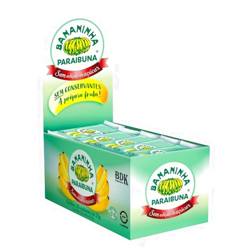 JekaDabe Paraibuna Bananinha, Sugar Free, 23g, Box of 20