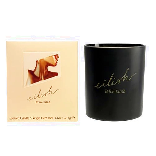 Billie Eilish Scented Candle for Women, Luxury Aromatherapy Candle, Amber Gourmand Scent, Sugared Petals, Creamy Vanilla, & Warm Musks, Home Decor + Gift, 10 Oz