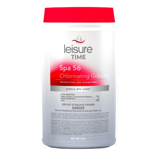 Leisure Time E5 Spa 56 Chlorinating Granules for Spas and Hot Tubs, 5-Pounds