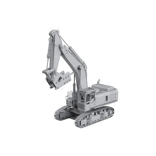 MRY-SFW XJT160169B 1/160 10mm N Scale Miniature Factory Building Military Car Railroad Track Accessory Props Diorama Scenery Construction Vehicles Excavator Hydraulic Breaker