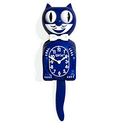 Kit Cat Klock Kit-Cat Klock® Limited Edition Galaxy Blue - Iconic Retro Cat Clock with Moving Eyes and Tail, Battery Operated Wall Clock, Made in USA, Perfect for Home Decor, Mid Century Modern Clock, Unique Gift
