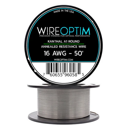WIREOPTIM 16 AWG - Kanthal A1 Resistance Wire - 50 Feet