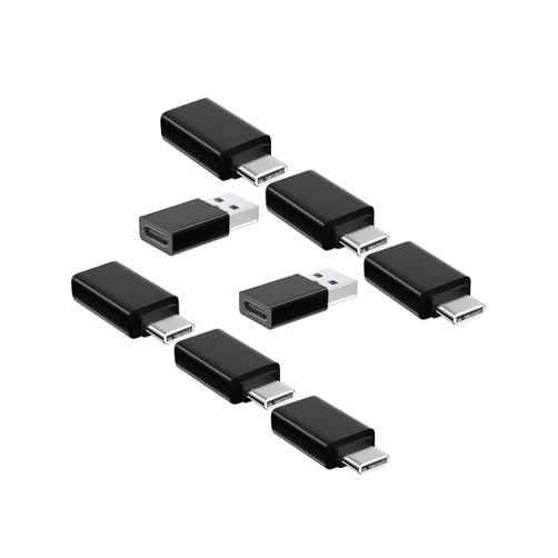 ShineeKee USB to USB C Adapter 8 Pack OTG, 【4*USB Male to USB C Female】 & 【4*Type C Male to A Female】 USB 3.0 High-Speed Data Transfer & Fast Charging for iPhone/Samsung/iPad/Laptop/MacBook etc