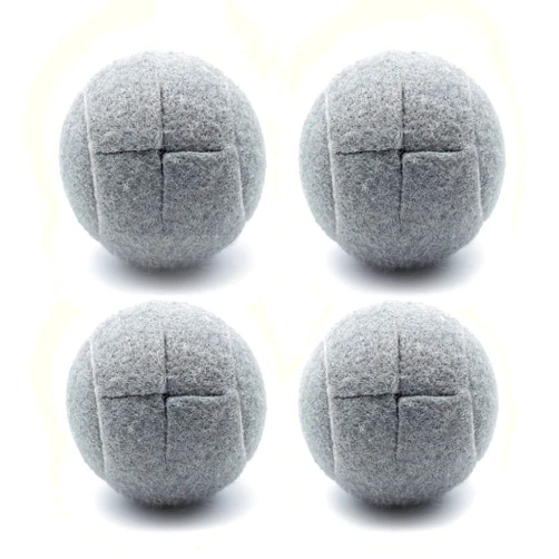 Magicorange 4 PCS Precut Walker Tennis Balls for Furniture Legs and Floor Protection, Heavy Duty Long Lasting Felt Pad Glide Coverings (Grey)