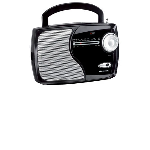 Weather X WR282B Portable NOAA Weather Band and AM/FM Radio - Black