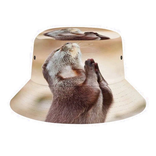 Ochori Funny Cow Sticking Out Tongue Bucket Hat for Men Women Packable Fisherman Hat Sun Cap Outdoor Travel Beach Caps